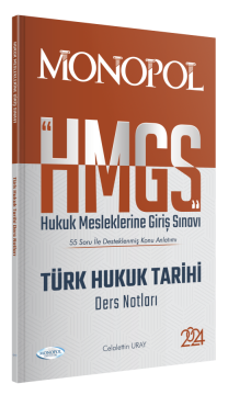 HMGS Türk Hukuk Tarihi Ders Notları Monopol Yayınları