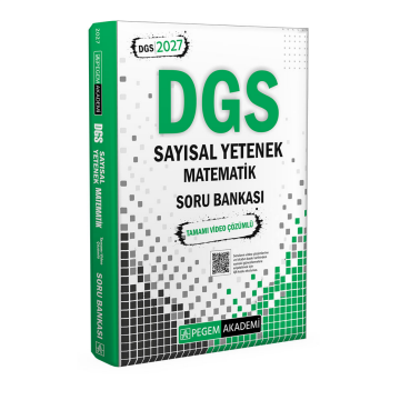 Pegem Akademi 2027 DGS Sayısal Yetenek Matematik Tamamı Video Çözümlü Soru Bankası