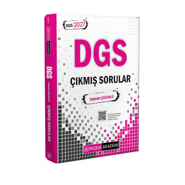 Pegem Akademi 2027 DGS Çıkmış Sorular Tamamı Çözümlü