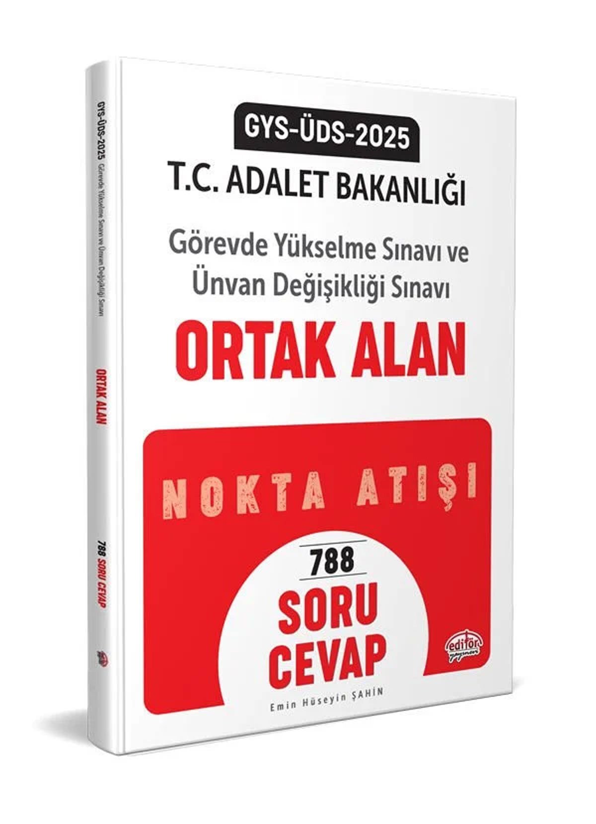Adalet Bakanlığı Gys-Uds Ortak Alan Soru-Cevap Editör Yayınları