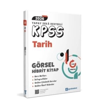 GYS Akademi Yayınları 2026 KPSS Tarih Yapay Zeka Destekli Hibrit Görsel Kitap