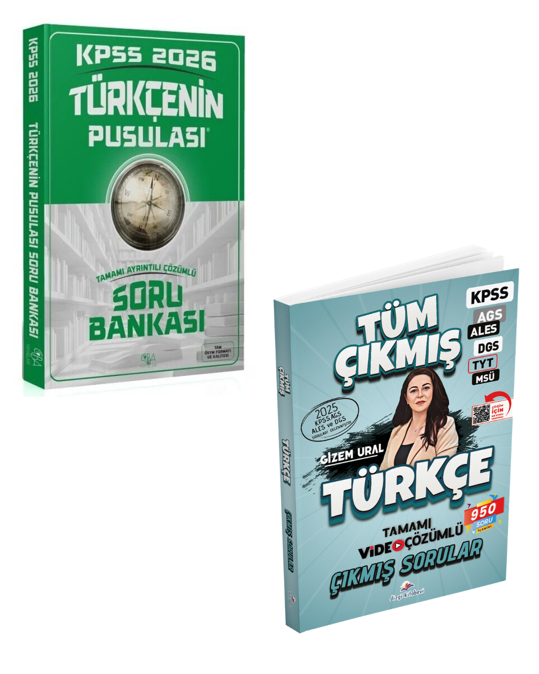 Dizgi Kitap 2026 Türkçe Tüm Sınavlar Çıkmış Sorular & KPSS Türkçenin Pusulası Soru Bankası Çözümlü CBA Yayınları Seti