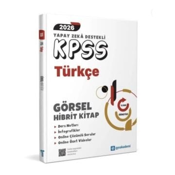 GYS Akademi Yayınları 2026 KPSS Türkçe Yapay Zeka Destekli Hibrit Görsel Kitap