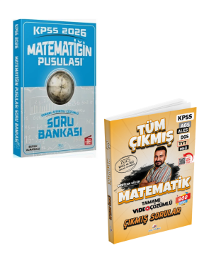 Dizgi Kitap 2026 Matematik Tüm Sınavlar Çıkmış Sorular & KPSS Matematiğin Pusulası Soru Bankası Çözümlü CBA Yayınları Seti