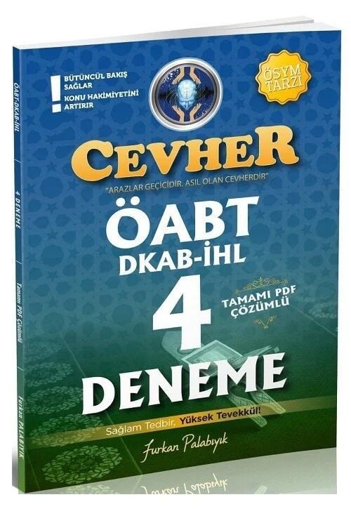 ÖABT MEB-AGS Din Kültürü ve Ahlak Bilgisi Cevher 4 Deneme Çözümlü - Furkan Palabıyık Tahayyül Yayınları