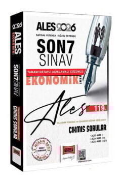 2026 ALES Ekonomik Seri Son 7 Sınav Çıkmış Sorular (13 Nisan 2025 Sınavı Dahil) Yargı Yayınları