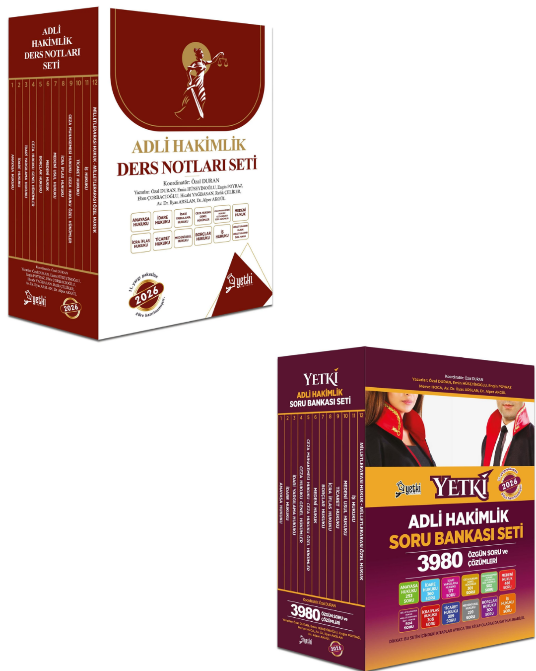 2026 ÇSA Adli Hakimlik Ders Notu & 2026 Adli Hakimlik Soru Bankası Modüler Seti Yetki Yayınları