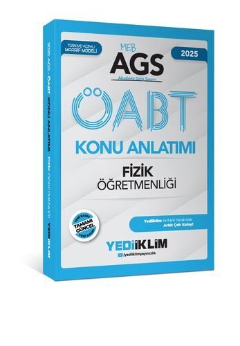 MEB AGS ÖABT Fizik Öğretmenliği Konu Anlatımı Yediiklim Yayınları