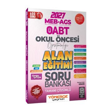 Yönerge Yayınları 2027 ÖABT MEB-AGS Okul Öncesi Öğretmenliği Alan Eğitimi Soru Bankası Çözümlü - Muhammet Güngör