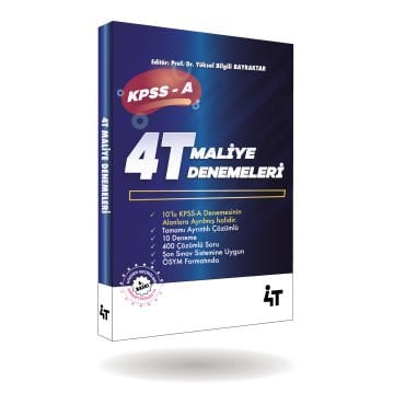 Kpss A Maliye Denemeleri 4t Yayınları