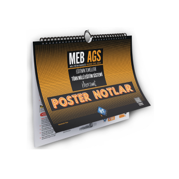 MEB AGS Eğitimin Temelleri ve Türk Milli Eğitim Sistemi Mevzuat Poster Notlar