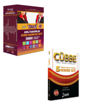 2026 Adli Hakimlik Soru Bankası Seti & Cübbe Adli Hakimlik Çözümlü 5 Deneme Seti 2'li Set Yetki Yayınları