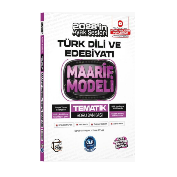 Çap Yayınları Üniversiteye Hazırlık Türk Dili ve Edebiyatı Ders Platosu Maarif Modeli Tematik Soru Bankası