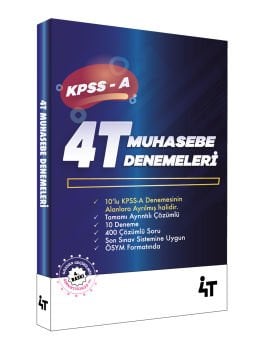 Kpss A  Muhasebe Denemeleri 4t Yayınları