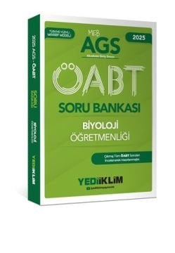 MEB AGS ÖABT Biyoloji Öğretmenliği Soru Bankası Yediiklim Yayınları