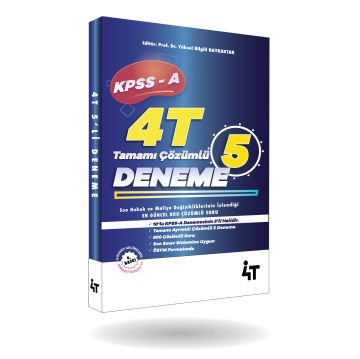 Kpss A Tamamı Çözümlü 5’li Alan Denemeleri