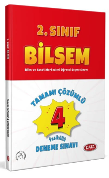 Data Yayınları 2. Sınıf Bilsem Tamamı Çözümlü Fasikül 4 Deneme Sınavı
