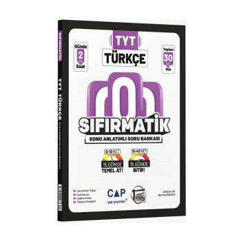 Çap Yayınları TYT Türkçe Sıfırmatik Konu Anlatımlı Soru Bankası
