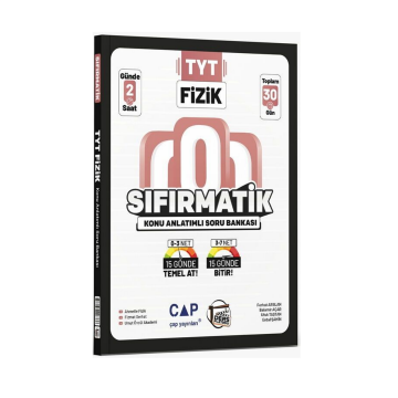 Çap Yayınları TYT Fizik Sıfırmatik Konu Anlatımlı Soru Bankası