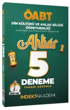 ÖABT Din Kültürü ve Ahlak Bilgisi Ahbar 5 Deneme Çözümlü  - Hanifi İnce İndeks Akademi Yayıncılık