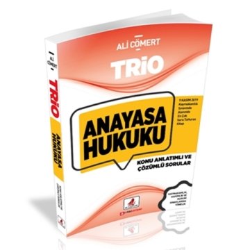 TRİO Anayasa Hukuku Konu Anlatımlı Soru Bankası Çözümlü Ali Cömert DB Yayınları 2020