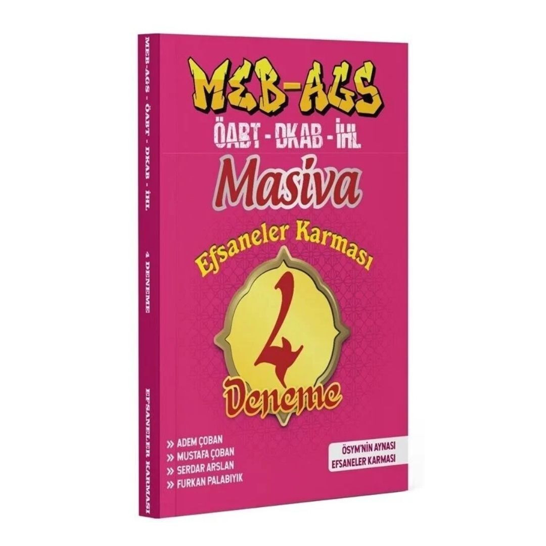 ÖABT MEB-AGS Din Kültürü Öğretmenliği Efsaneler Karması 4 Deneme Masiva Yayınları