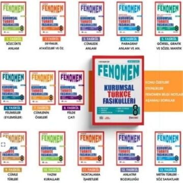Fenomen Okul Yayınları 8. Sınıf Türkçe Kurumsal Fasikülleri