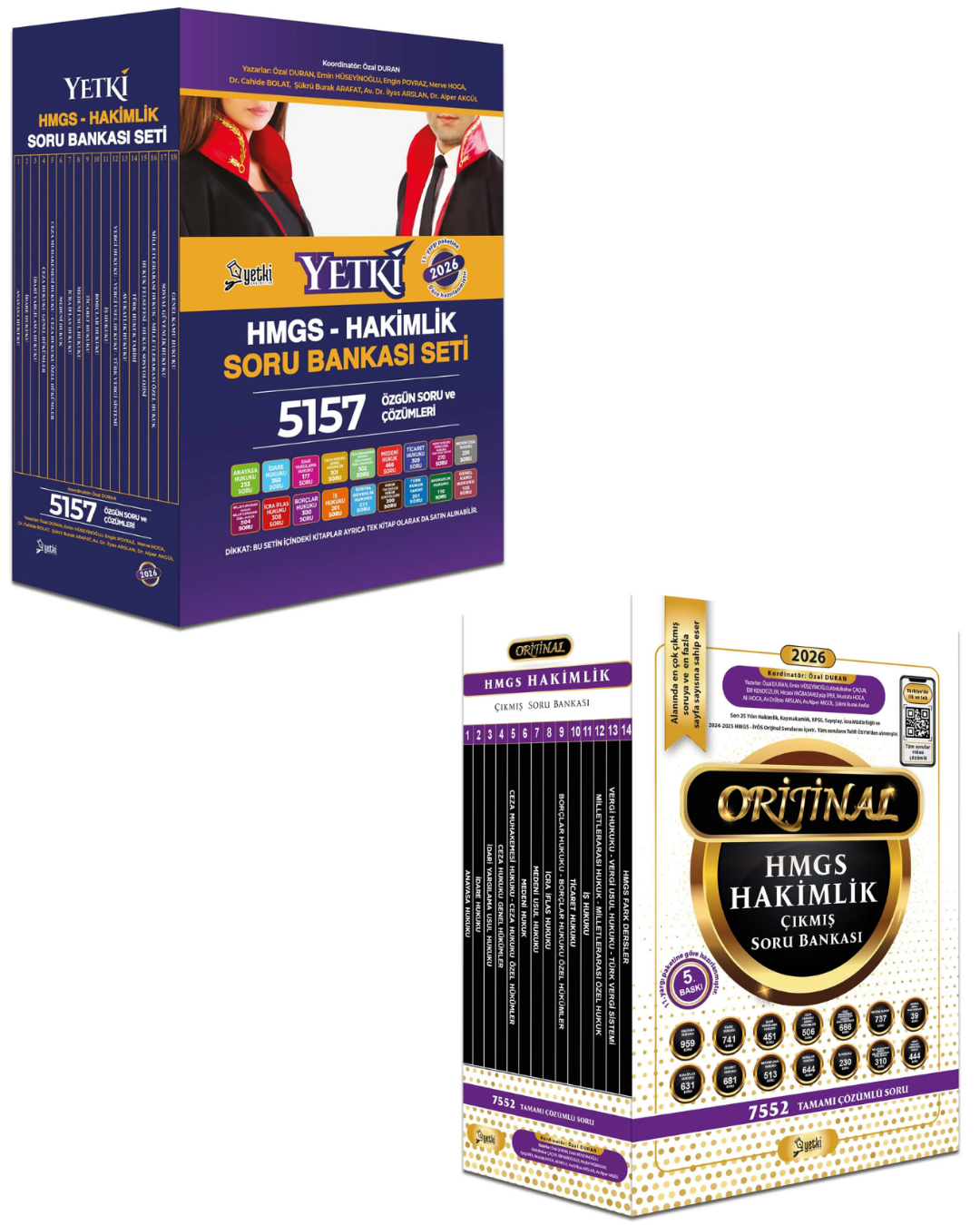 2026 Hmgs ve Hakimlik Soru Bankası Seti & Orijinal HMGS-Hakimlik Çıkmış Sorular Seti Yetki Yayınları