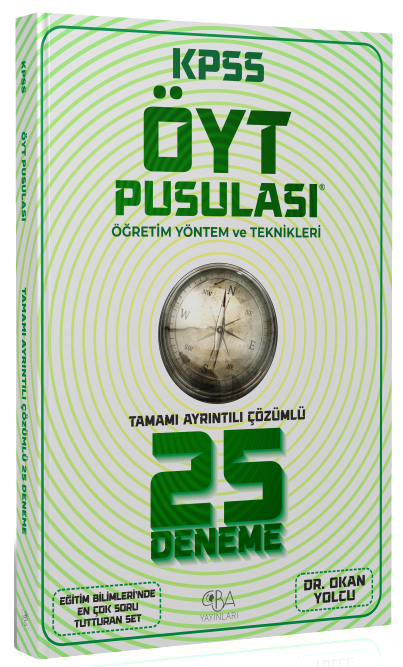 CBA Yayınları KPSS Eğitim Bilimleri Öğretim İlke ve Yöntemleri 25 Deneme  Çözümlü CBA Yayınları
