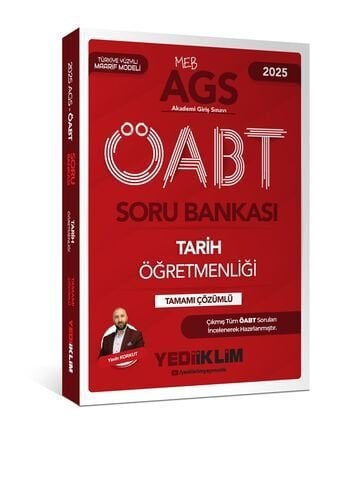 MEB AGS ÖABT Tarih Öğretmenliği Tamamı Çözümlü Soru Bankası Yediiklim Yayınları