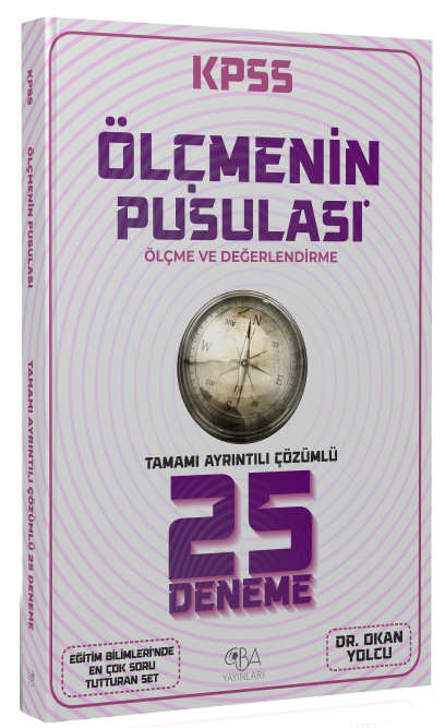 CBA Yayınları KPSS Eğitim Bilimleri Ölçme ve Değerlendirme 25 Deneme  Çözümlü CBA Yayınları