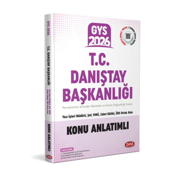 Data Yayınları 2026 GYS T.C. Danıştay Başkanlığı Konu Anlatımlı