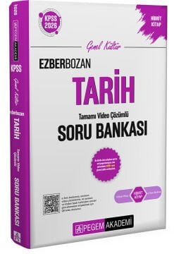 2026 KPSS Genel Yetenek Genel Kültür Ezberbozan Tarih Tamamı Video Çözümlü Soru Bankası Pegem Yayınları