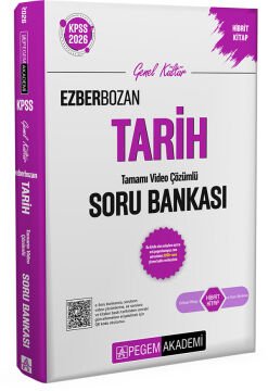 2026 KPSS Genel Yetenek Genel Kültür Ezberbozan Tarih Tamamı Video Çözümlü Soru Bankası Pegem Akademi