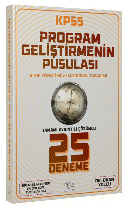 CBA Yayınları KPSS Eğitim Bilimleri Program Geliştirme 25 Deneme Çözümlü  CBA Yayınları