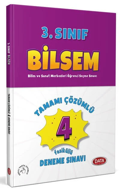 3. Sınıf Bilsem Tamamı Çözümlü Fasikül 4 Deneme Sınavı Data Yayınları