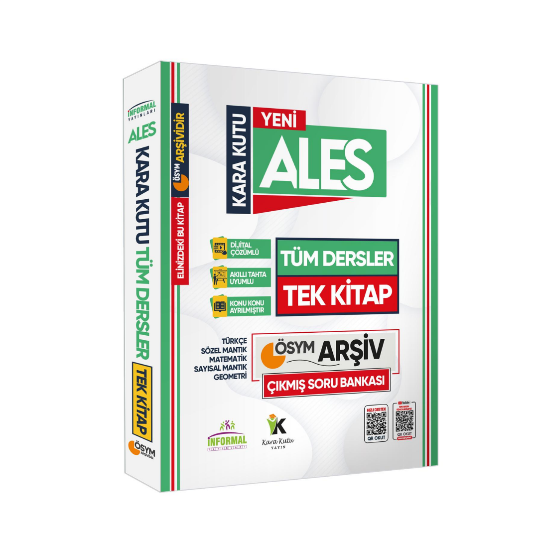 2025 ALES TÜM DERSLER TEK KİTAP Kara Kutu ÖSYM Soru Havuzu Çıkmış Soru Bankası Dijital Çözümlü İnformal Yayınları