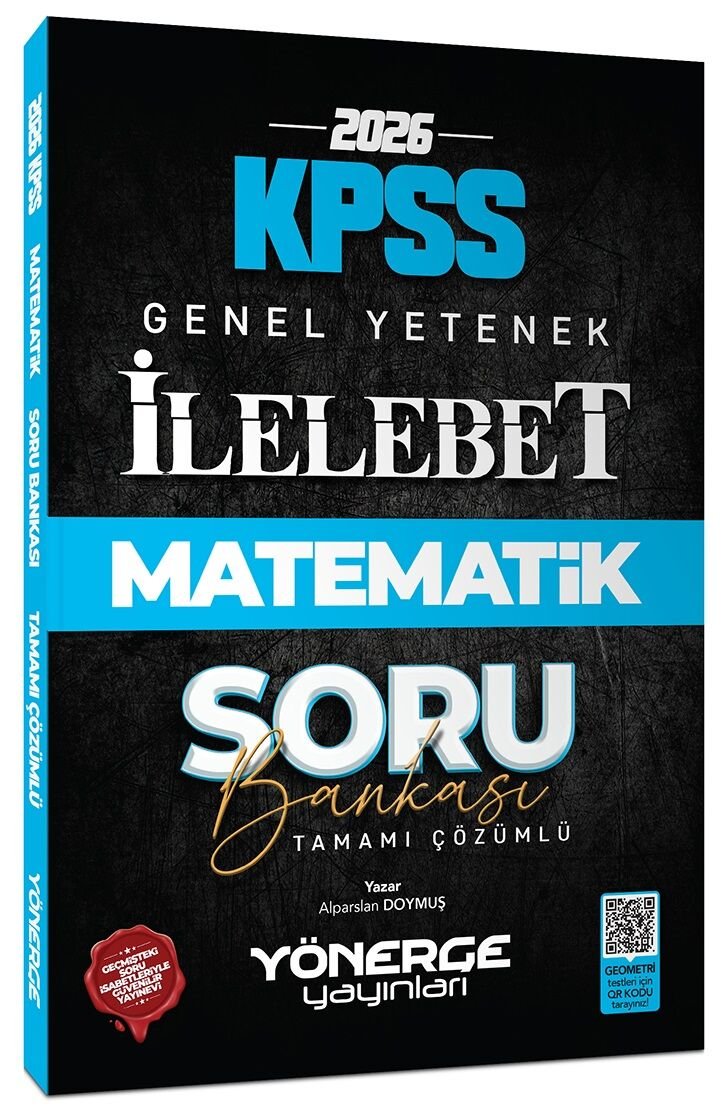 Yönerge 2026 KPSS Matematik İlelebet Soru Bankası Çözümlü - Alparslan Doymuş Yönerge Yayınları