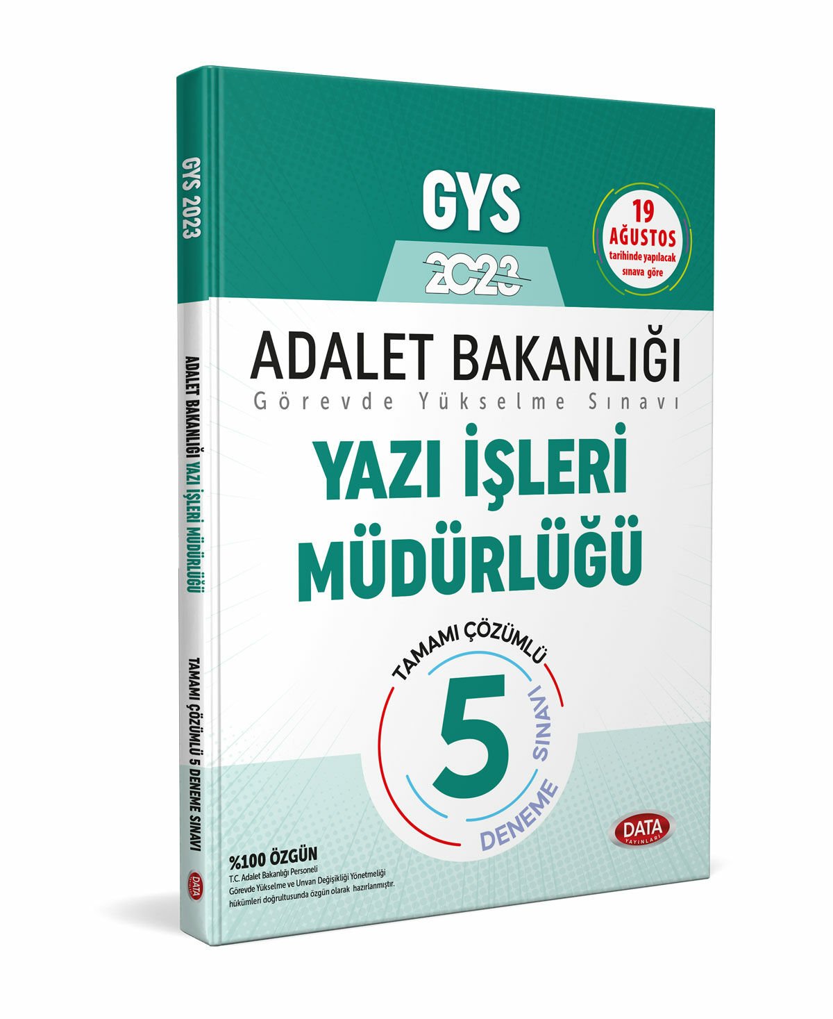 ADALET BAKANLIĞI YAZI İŞLERİ MÜDÜRLÜĞÜ GYS TAMAMI ÇÖZÜMLÜ 5 DENEME SINAVI