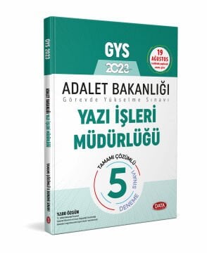 ADALET BAKANLIĞI YAZI İŞLERİ MÜDÜRLÜĞÜ GYS TAMAMI ÇÖZÜMLÜ 5 DENEME SINAVI