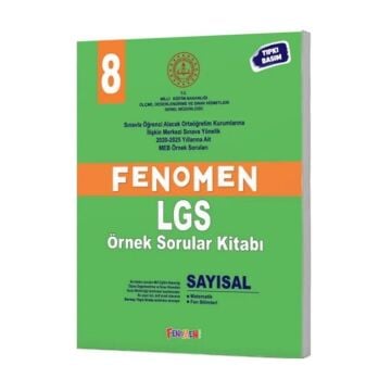 Fenomen Okul Yayınları 8. Sınıf MEB Sayısal Fenomen Örnek Sorular