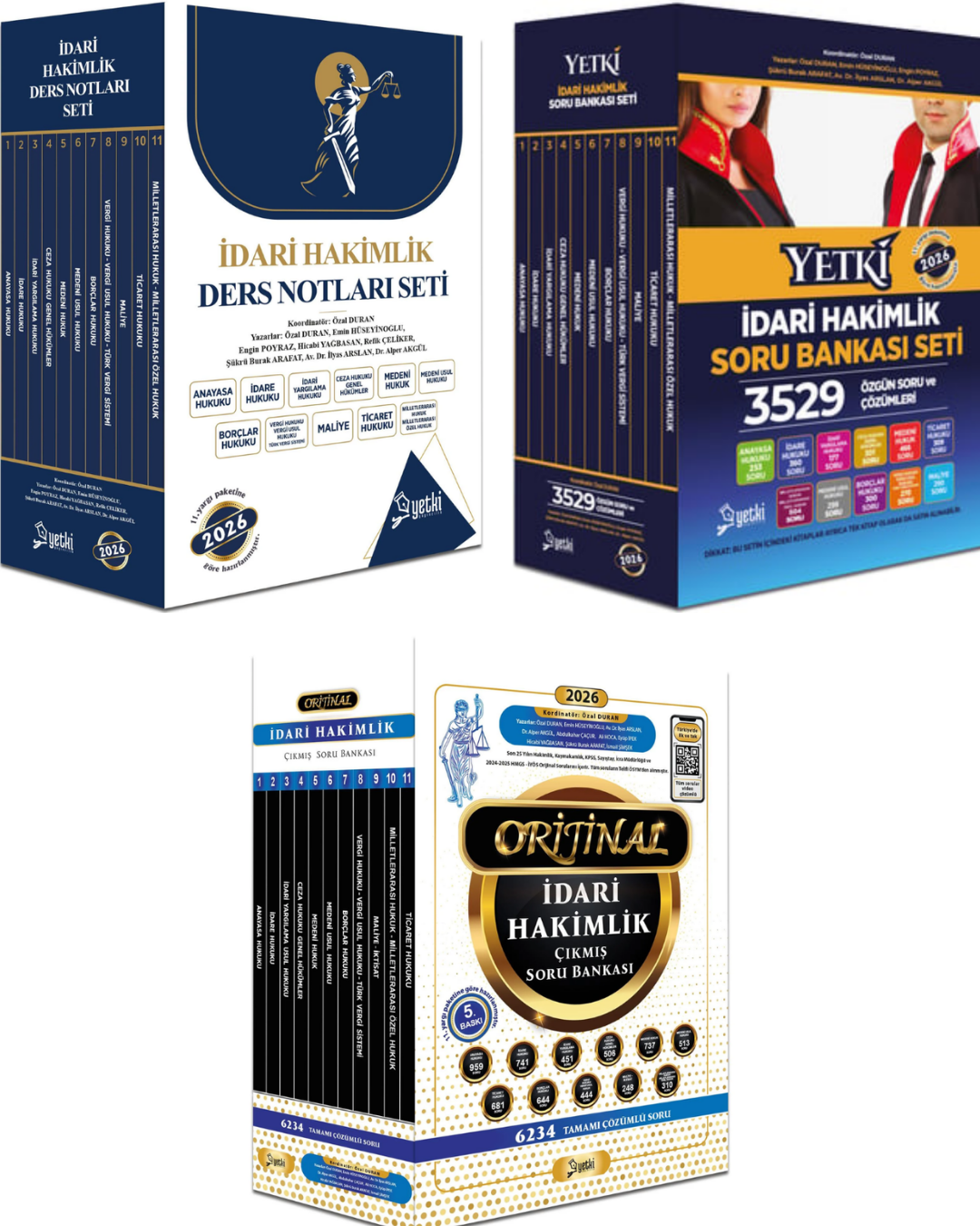 2026 ÇSA İdari Hakimlik Ders Notu Seti & İdari Hakimlik Soru Bankası Seti & Orijinal İdari Hakimlik Çıkmış Soru Bankası Seti Yetki Yayınları