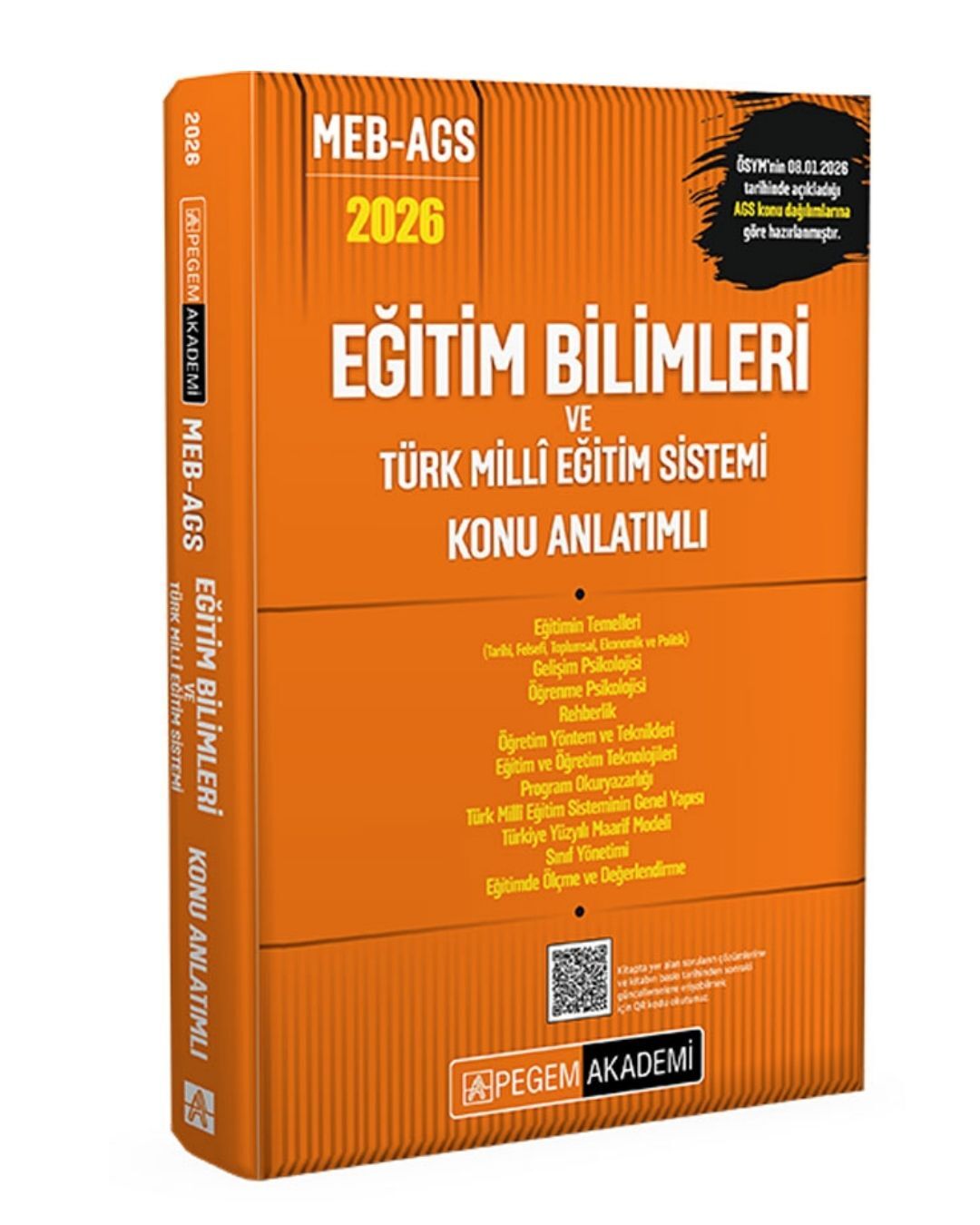 2026 MEB AGS Eğitim Bilimleri ve Türk Milli Eğitim Sistemi Konu Anlatımlı Pegem Yayınları