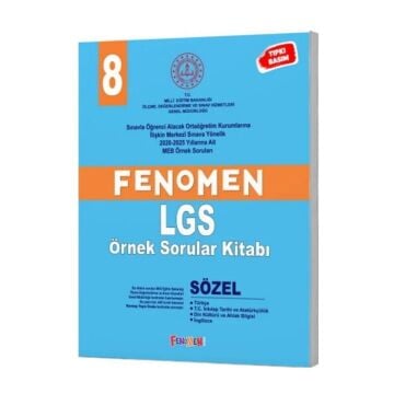 Fenomen Okul Yayınları 8. Sınıf MEB Sözel Fenomen Örnek Sorular