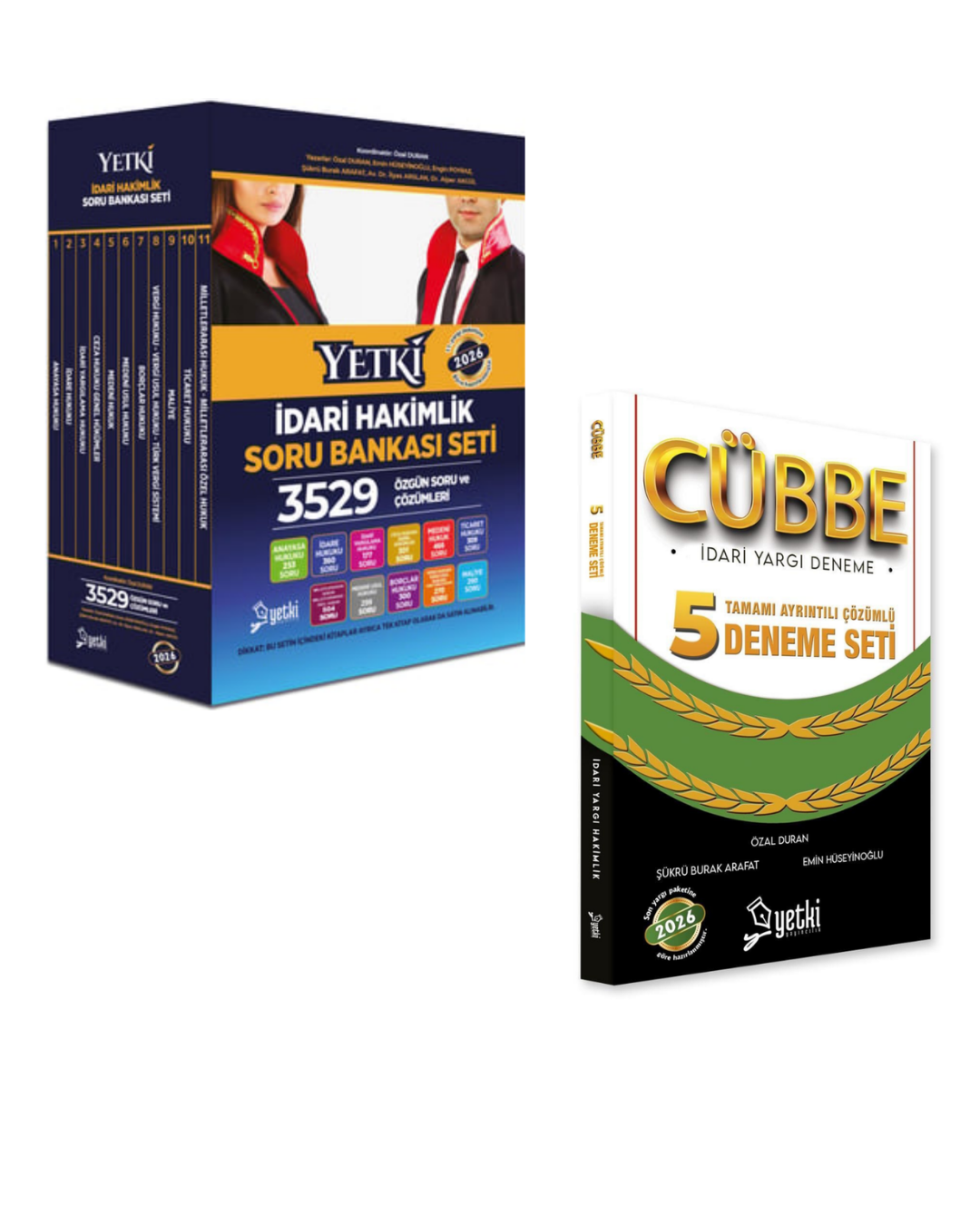 2026 İdari Hakimlik Soru Bankası Seti & Cübbe İdari Hakimlik 5 Çözümlü Deneme Seti Yetki Yayınları