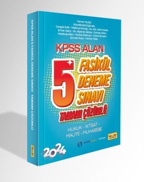 KPSS Alan Tamamı Çözümlü 5 Deneme Sınavı 2024 Makro Yayınları