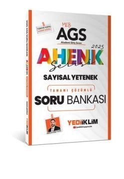 MEB AGS Sayısal Yetenek Ahenk Serisi Tamamı Çözümlü Soru Bankası Yediiklim Yayınları