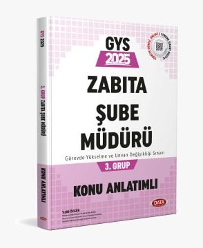 Data Yayınları Belediye Zabıta Personeli Zabıta Şube Müdürü 3. Grup Konu Anlatımlı
