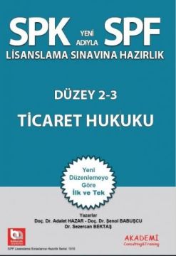 SPF 1010 Düzey 2 - 3 Ticaret Hukuku