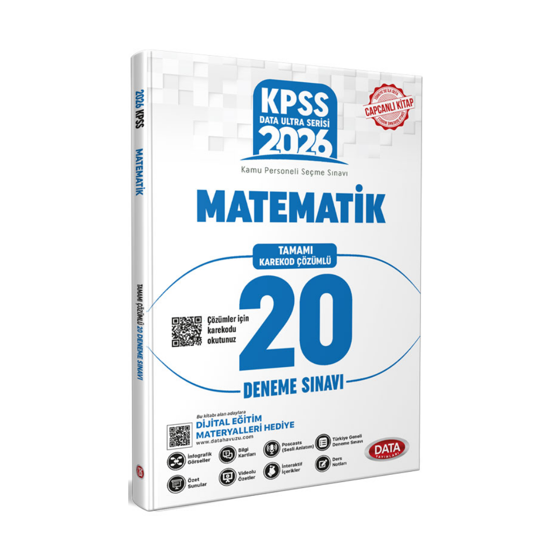 2026 KPSS Ultra Serisi Matematik 20 Deneme Sınavı Data Yayınları